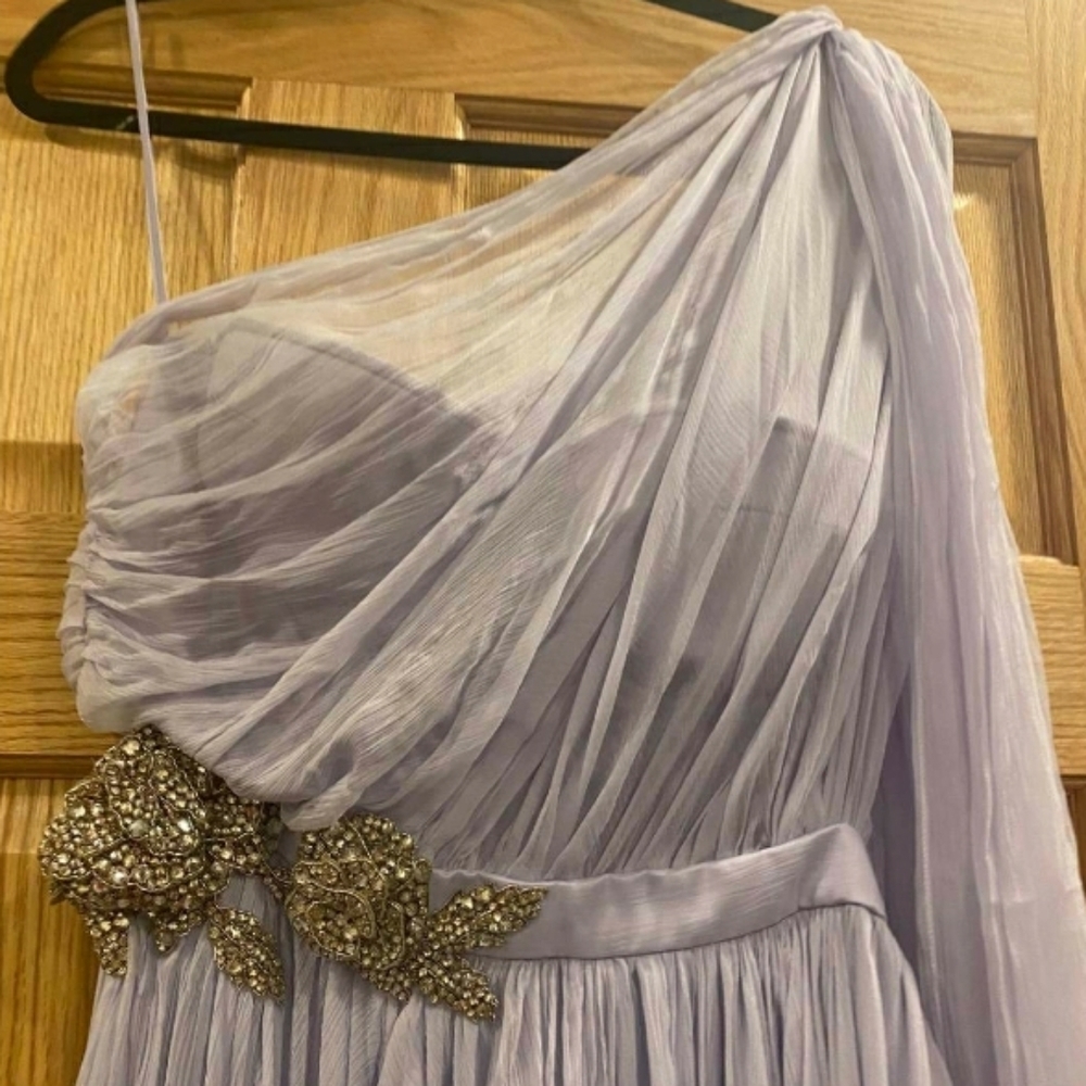 Alexander MQueen One Shoulder Silk Chiffon - Picture 8 of 16